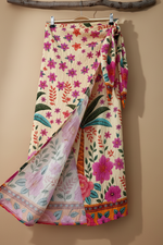 Cargue la imagen en el visor de la galería,Saia Maxi Floral - Wrap Aberto
