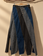 Load image in the gallery viewer,Saia patchwork denim - frente
