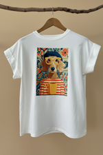 Carica l'immagine nel visualizzatore della galleria,T-shirt cão cabide — frente
