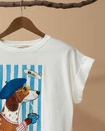 Chargez l'image dans la visionneuse de la galerie,T-shirt cãozinho detalhe
