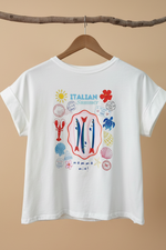Carica l'immagine nel visualizzatore della galleria,T-shirt Italian Summer cabide frente
