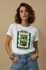 Carica l'immagine nel visualizzatore della galleria,T-shirt More Olives Please - Frente
