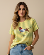 Cargue la imagen en el visor de la galería,T-shirt Pourquoi Pas — modelo frente
