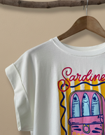 Carica l'immagine nel visualizzatore della galleria,T-shirt Sardines detalhe
