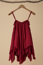 Carregar imagem no visualizador da galeria, Top Boho Vermelho - Costas
