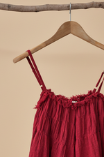 Carregar imagem no visualizador da galeria, Top Boho Vermelho - Detalhe

