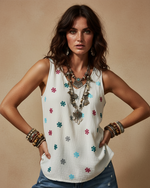 Chargez l'image dans la visionneuse de la galerie,Top de corte em viés c/ bordados UBUD
