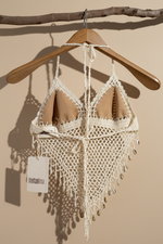 Carica l'immagine nel visualizzatore della galleria,Top crochet cabide costas
