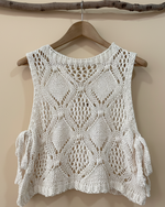 Carica l'immagine nel visualizzatore della galleria,Top crochet cabide frente
