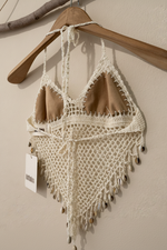 Carica l'immagine nel visualizzatore della galleria,Top crochet cabide lateral
