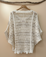 Cargue la imagen en el visor de la galería,Top crochet creme - costas
