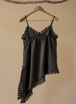 Carregar imagem no visualizador da galeria, Top linho castanho — franzido
