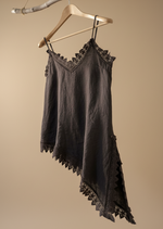 Carregar imagem no visualizador da galeria, Top linho castanho — lateral
