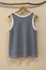 Load image in the gallery viewer,Top riscas azul - costas
