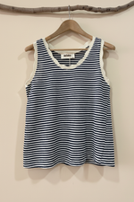 Load image in the gallery viewer,Top riscas azul - frente
