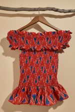 Chargez l'image dans la visionneuse de la galerie,Top vermelho smocked - alternativa
