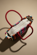 Cargue la imagen en el visor de la galería,Tote Raffia Multicolor - Interior
