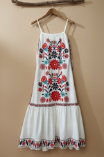 Carregar imagem no visualizador da galeria, Vestido alças bordado — frente
