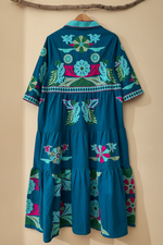 Carica l'immagine nel visualizzatore della galleria,Vestido Azul Petróleo - Costas
