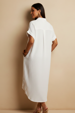 Carregar imagem no visualizador da galeria, Vestido Camisa Neon — Modelo Costas
