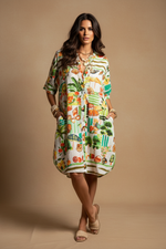 Carica l'immagine nel visualizzatore della galleria,Vestido camiseiro - frente
