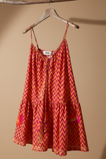 Cargue la imagen en el visor de la galería,Vestido chevron lateral
