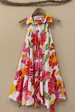Cargue la imagen en el visor de la galería,Vestido floral frente sem cinto
