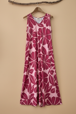 Carregar imagem no visualizador da galeria, Vestido Floral Rosa - Frente
