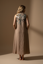 Carica l'immagine nel visualizzatore della galleria,Vestido linho modelo costas completo
