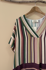 Carica l'immagine nel visualizzatore della galleria,Vestido linho multicolor detalhe
