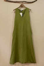 Carica l'immagine nel visualizzatore della galleria,Vestido linho verde - frente
