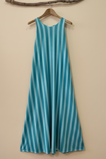Carregar imagem no visualizador da galeria, Vestido malha teal - frente
