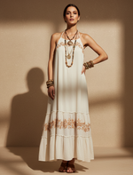 Carregar imagem no visualizador da galeria, Vestido bordado c/ bolsos DEMETER
