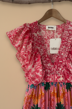 Chargez l'image dans la visionneuse de la galerie,Vestido maxi tropical - detalhe
