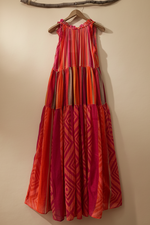 Carregar imagem no visualizador da galeria, Vestido multicolor - costas completo
