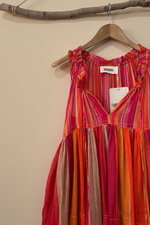 Carregar imagem no visualizador da galeria, Vestido multicolor - detalhe corpete
