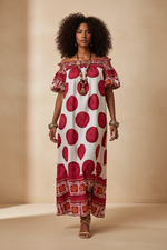 Carregar imagem no visualizador da galeria, Vestido Oversized — Modelo Mulata Frente
