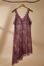 Chargez l'image dans la visionneuse de la galerie,Vestido Renda Lilás — Costas
