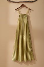 Carregar imagem no visualizador da galeria, Vestido Riscas Amarelo - Frente
