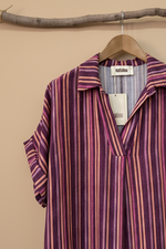 Carregar imagem no visualizador da galeria, Vestido riscas detalhe corrigido
