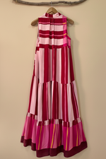 Carica l'immagine nel visualizzatore della galleria,Vestido rosa borgonha costas
