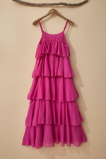 Carregar imagem no visualizador da galeria, Vestido rosa costas
