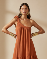 Load image in the gallery viewer,Vestido terracotta mini

