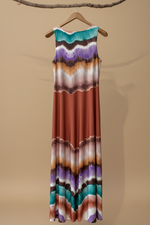 Carregar imagem no visualizador da galeria, Vestido tie-dye ondas - costas cabide
