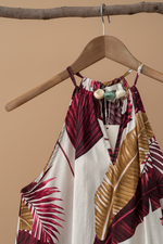 Carica l'immagine nel visualizzatore della galleria,Vestido tropical detalhe decote
