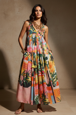 Carregar imagem no visualizador da galeria, Vestido tropical - modelo boho fresh start
