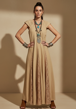 Carregar imagem no visualizador da galeria, Vestido c/ bolsos e rendas MARRAKECH
